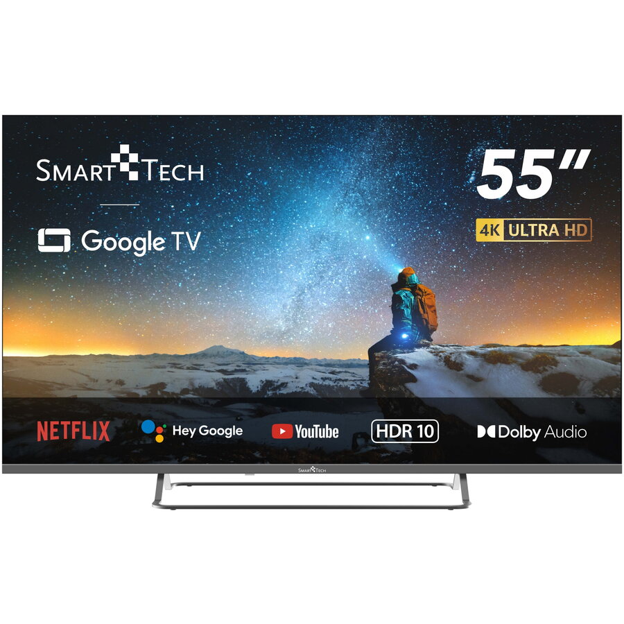 Televizor SmartTech LED 55UG02V, 139 cm, Smart WebOS, 4K Ultra HD, Clasa E