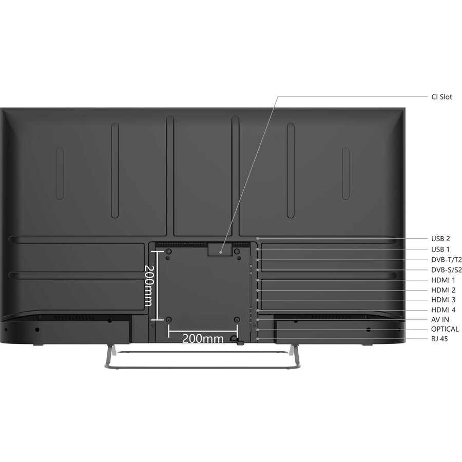 Televizor SmartTech LED 55UG02V, 139 cm, Smart WebOS, 4K Ultra HD, Clasa E