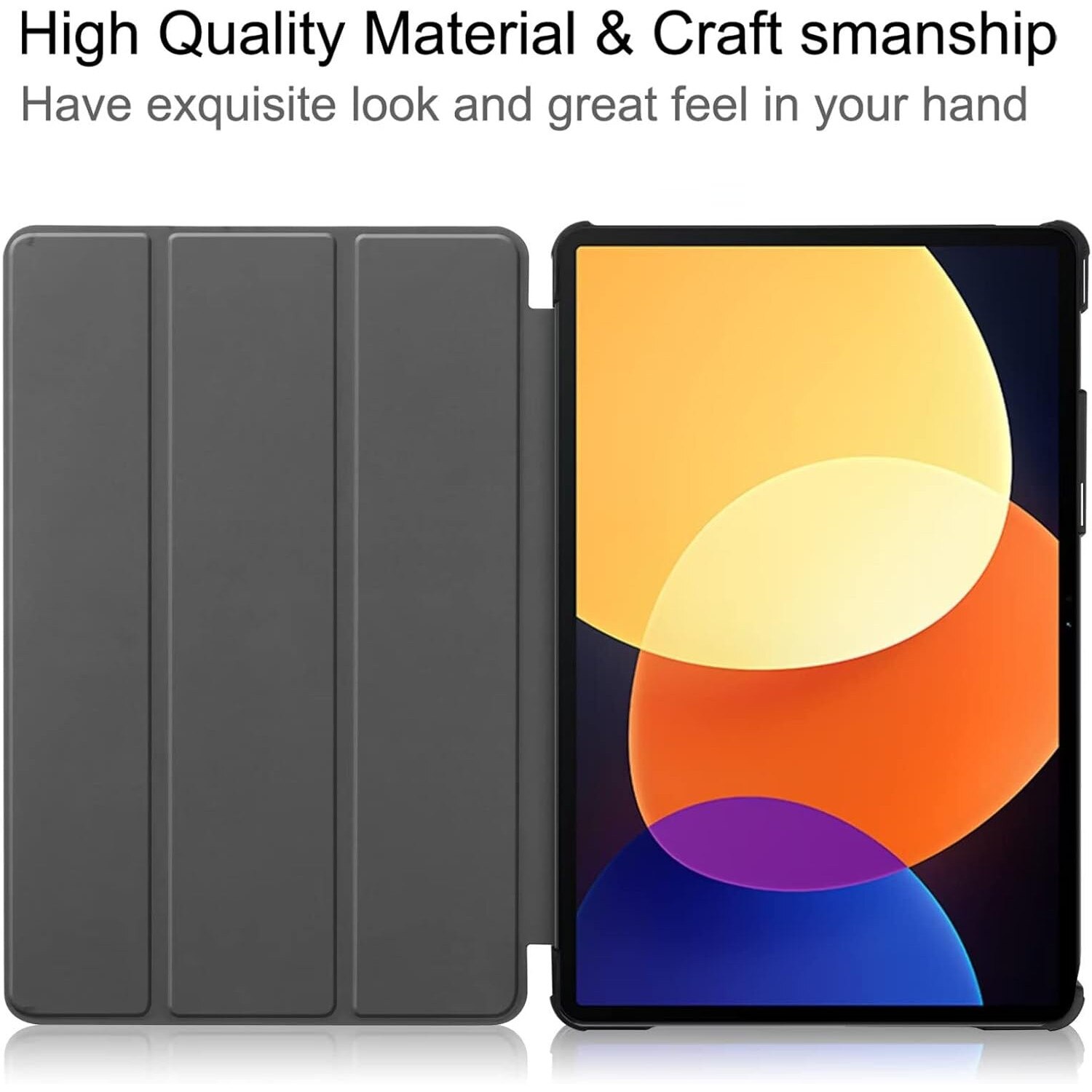 Husa Slim Sigloo, Smart Cover, Trifold, pentru Lenovo Tab M11 2024 (TB-330FU/TB-330XU/TB-331FC), 11", StarLight