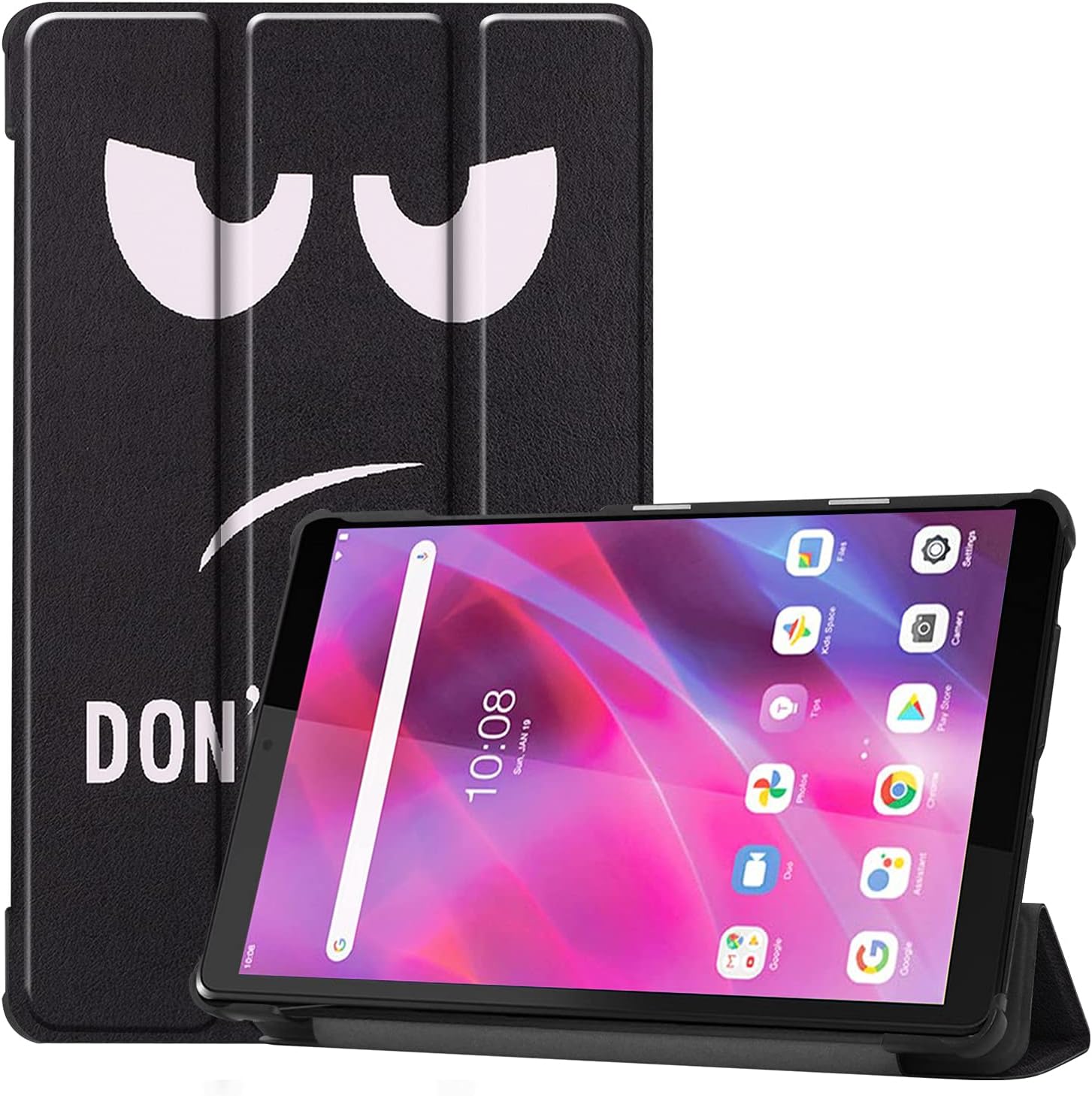 Husa Slim Sigloo, Smart Cover, Trifold, pentru Lenovo Tab Plus 2024(TB-351, 352), 11.5", Don't Touch Me