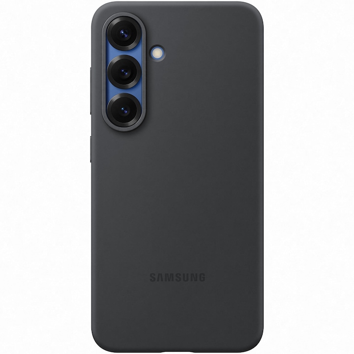 Husa de protectie Samsung Silicone Case pentru Galaxy S25, Black