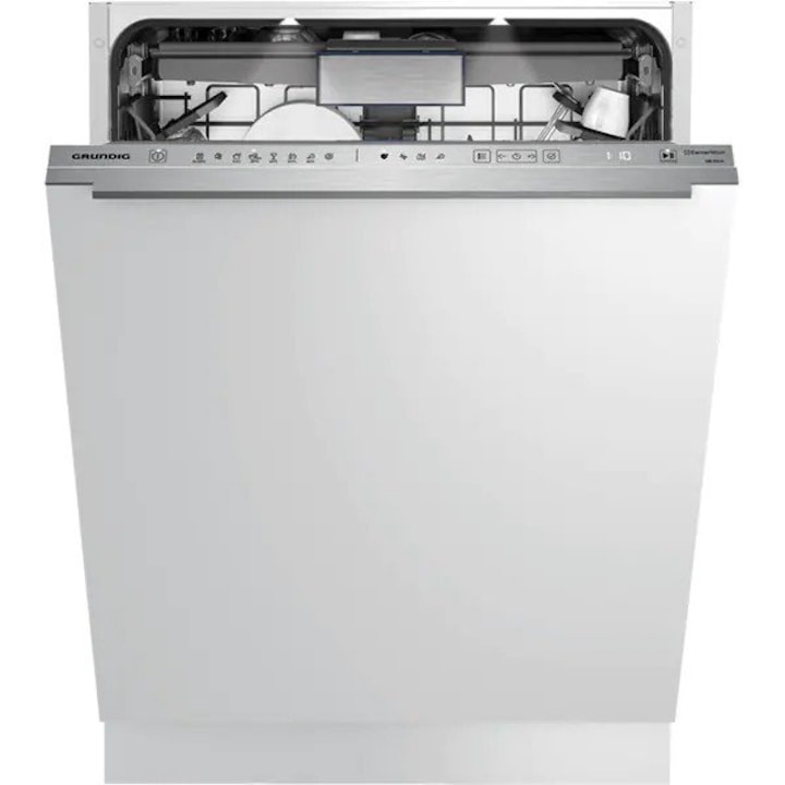 Masina de Spalat Vase Incorporabila GRUNDIG GNVP3630B, CornerWash, 16 seturi, 8 programe, 60 cm, Clasa C, Alb
