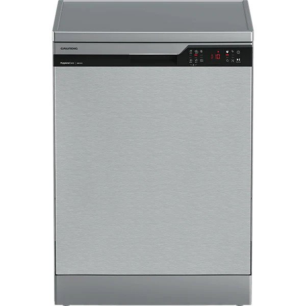 Masina de spalat vase GRUNDIG GNFP3450X, HygieneCare, 14 seturi, 6 programe, 60 cm, Clasa E, Inox