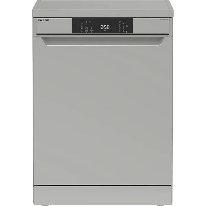 Masina de spalat vase SHARP QW-NA1CF47ES-EU, 13 seturi, 4 programe, Clasa E, Argintiu