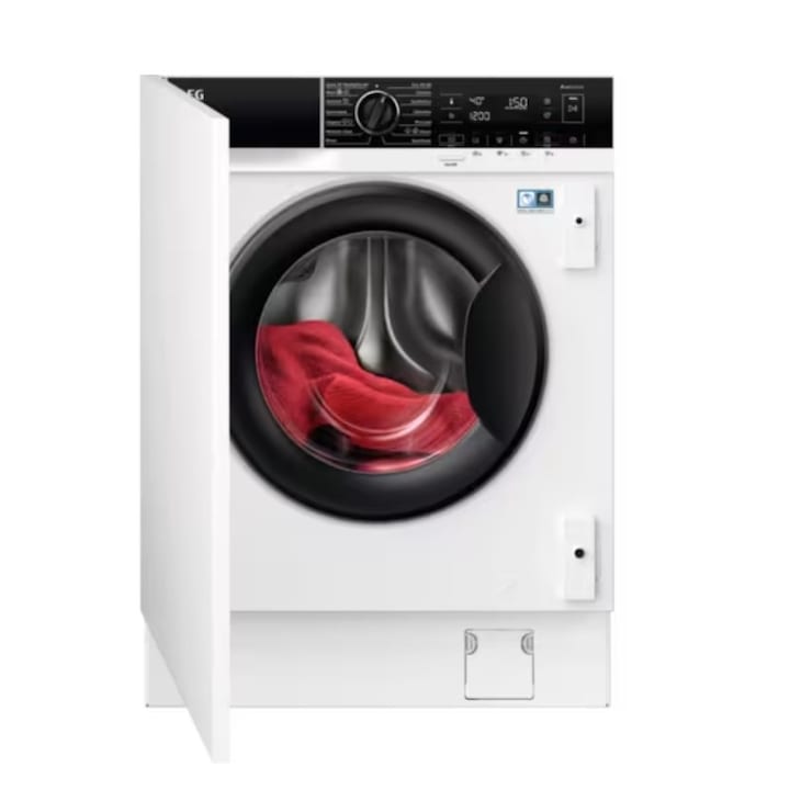 Masina de spalat cu uscator incorporata AEG L7WBE68SI ProSteam, 8 kg, 13 programe, program abur, Uscare prin condensare, Clasa energetica E, Alb