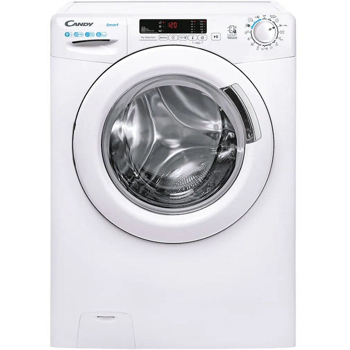 Masina spalat Candy CS1292DW4-S, incarcare frontala, 9 kg, 1200 rpm, Clasa B, Smart Pro, Alb