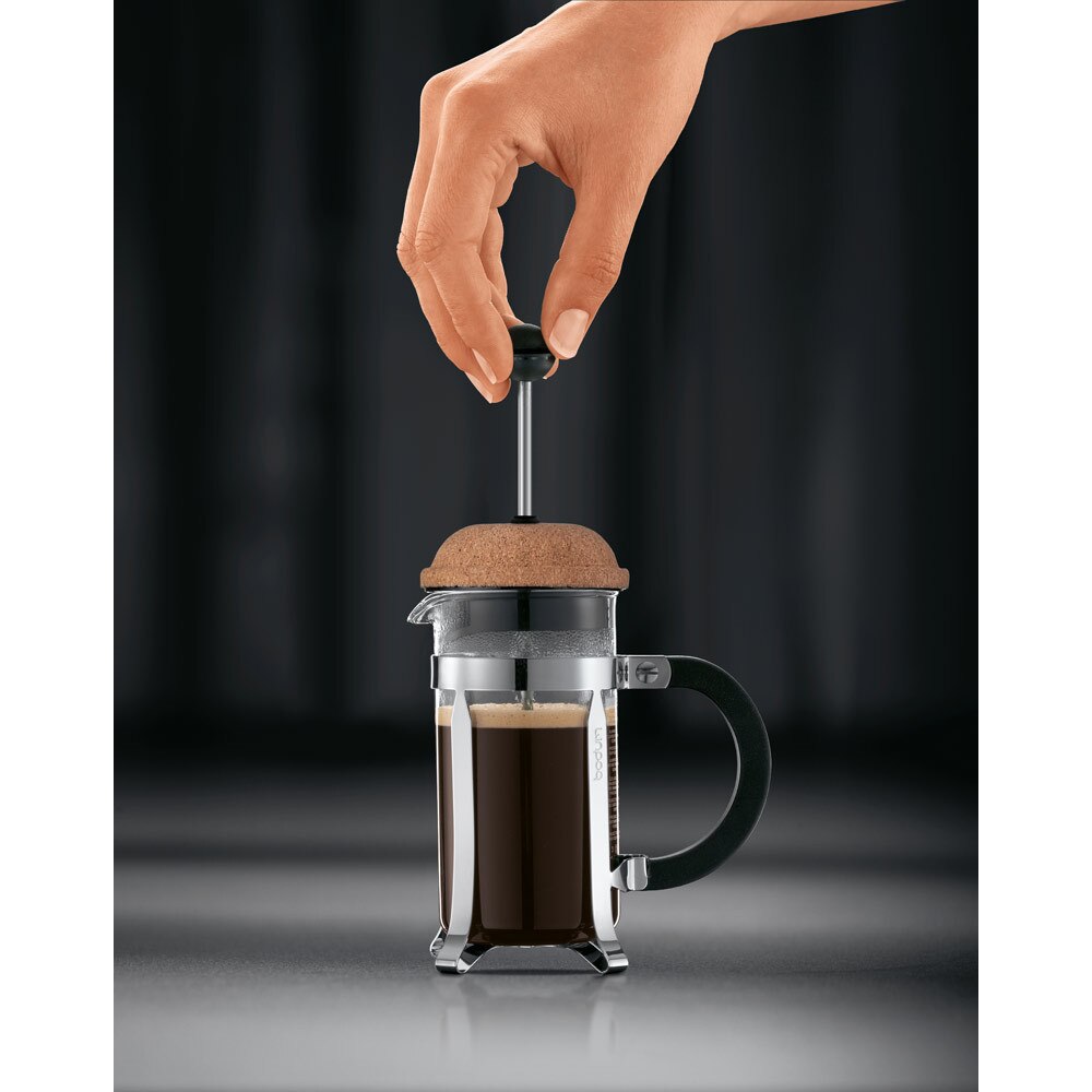 Cafetiera, Bodum by AleXer, 42FEB232162, 350 ml, 111x168x80 mm, Otel, Natur, saculet voiaj inclus