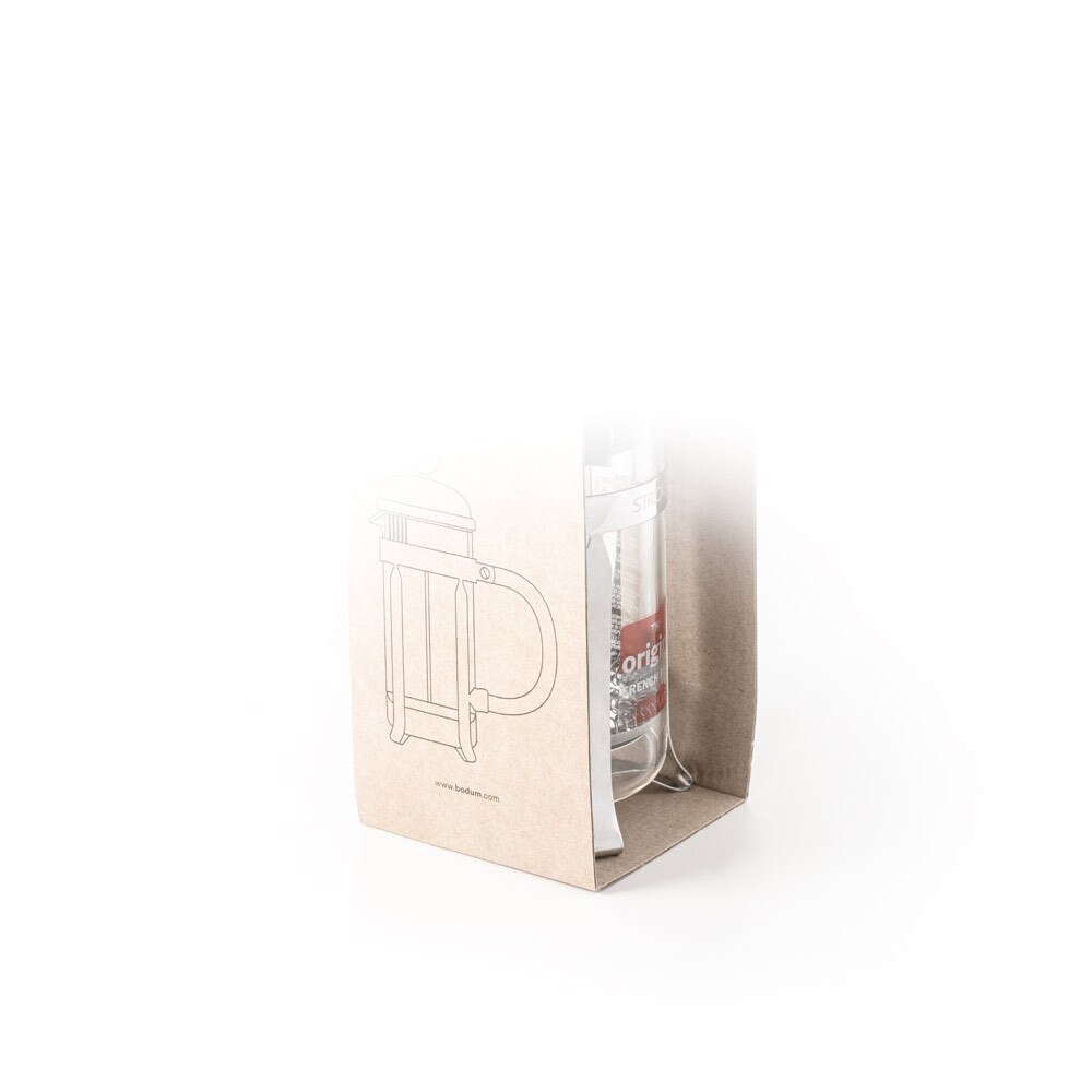 Cafetiera, Bodum by AleXer, 42FEB232162, 350 ml, 111x168x80 mm, Otel, Natur, saculet voiaj inclus