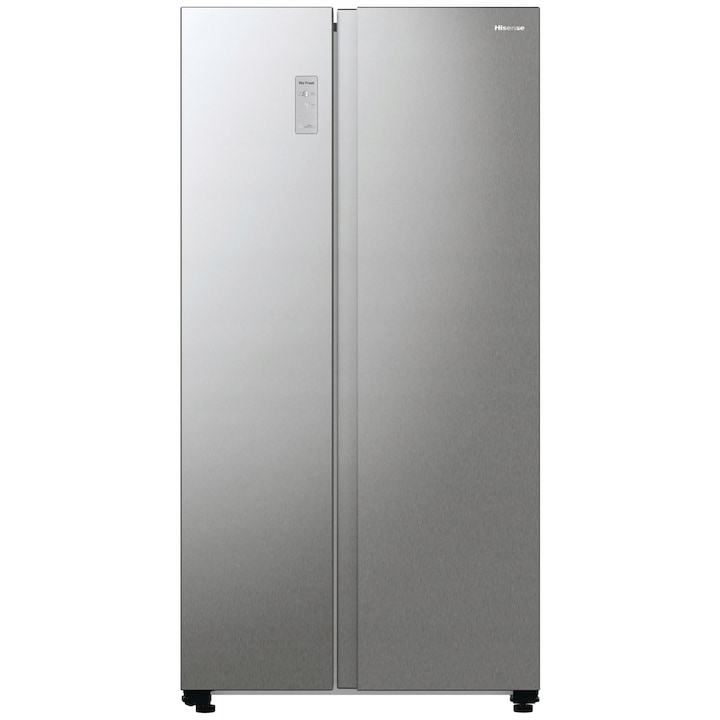 Frigider Side by Side Hisense, 178.6cm, Inox, No Frost, 358l frigider + 192l congelator