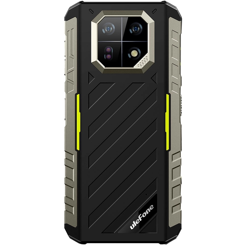 Telefon mobil Ulefone Armor 22 Verde, 4G, IPS 6.58" 120Hz, 64MP, Night Vision, 16GB RAM (8GB + 8GB extensibili), 128GB ROM, Helio G96, NFC, Dual SIM