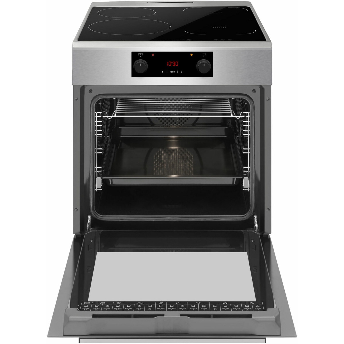 Aragaz, Amica, 4 zone gatit, inox, 60x60x85cm