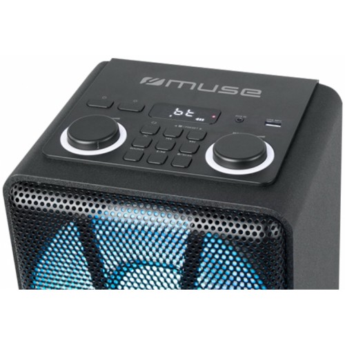 Boxa portabila Muse M-1802 DJ Party, 150W, Radio FM, neagra