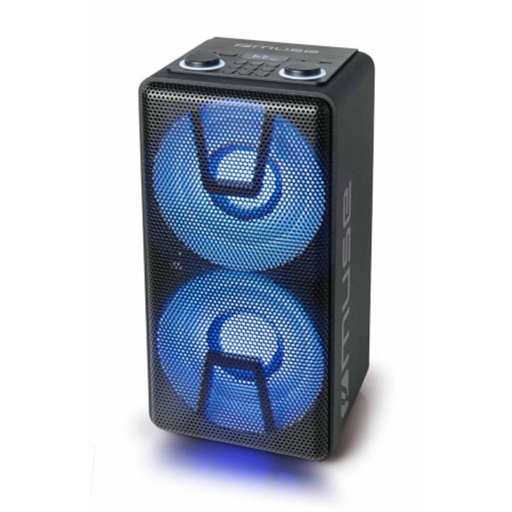Boxa portabila Muse M-1802 DJ Party, 150W, Radio FM, neagra