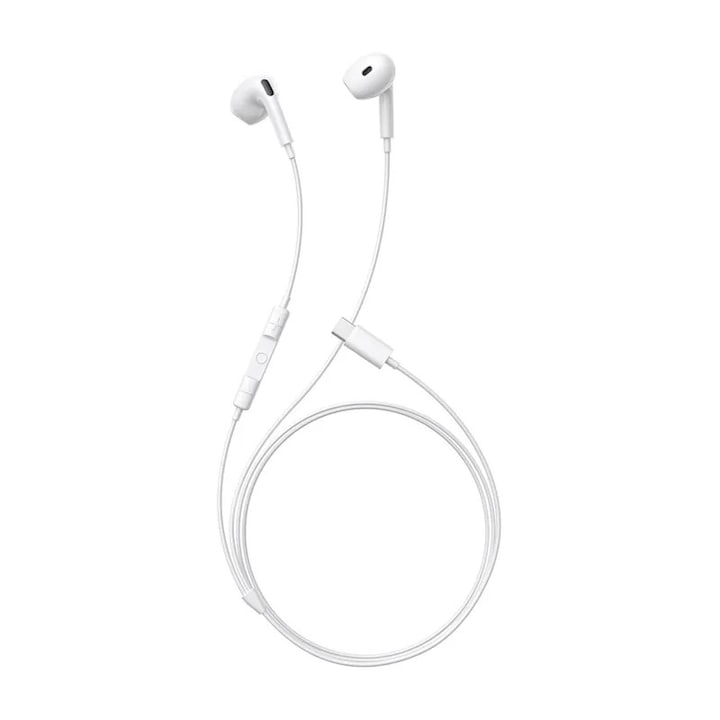 Baseus Encok CZ19 Casti In-Ear cu fir alb