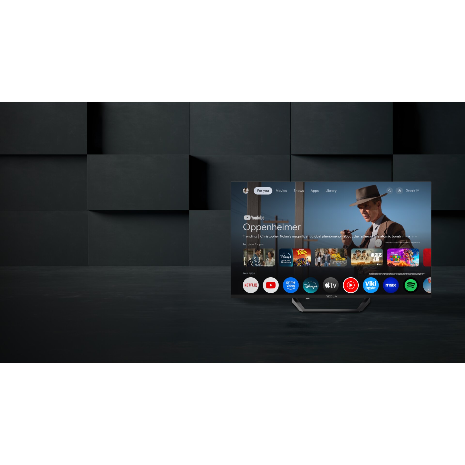 Televizor Tesla LED 50E655BUS, 127 cm, Smart Google TV, 4K Ultra HD, Clasa E