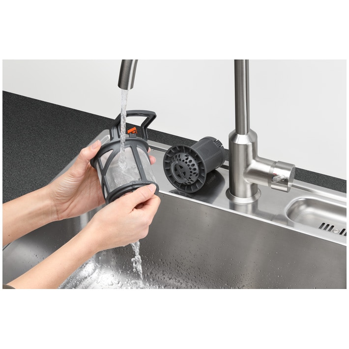 Masina de Spalat Vase Incorporabila AEG FSE83847P, AirDry, 14 seturi, 7 programe, 60 cm, Clasa D, Panou Comanda Negru