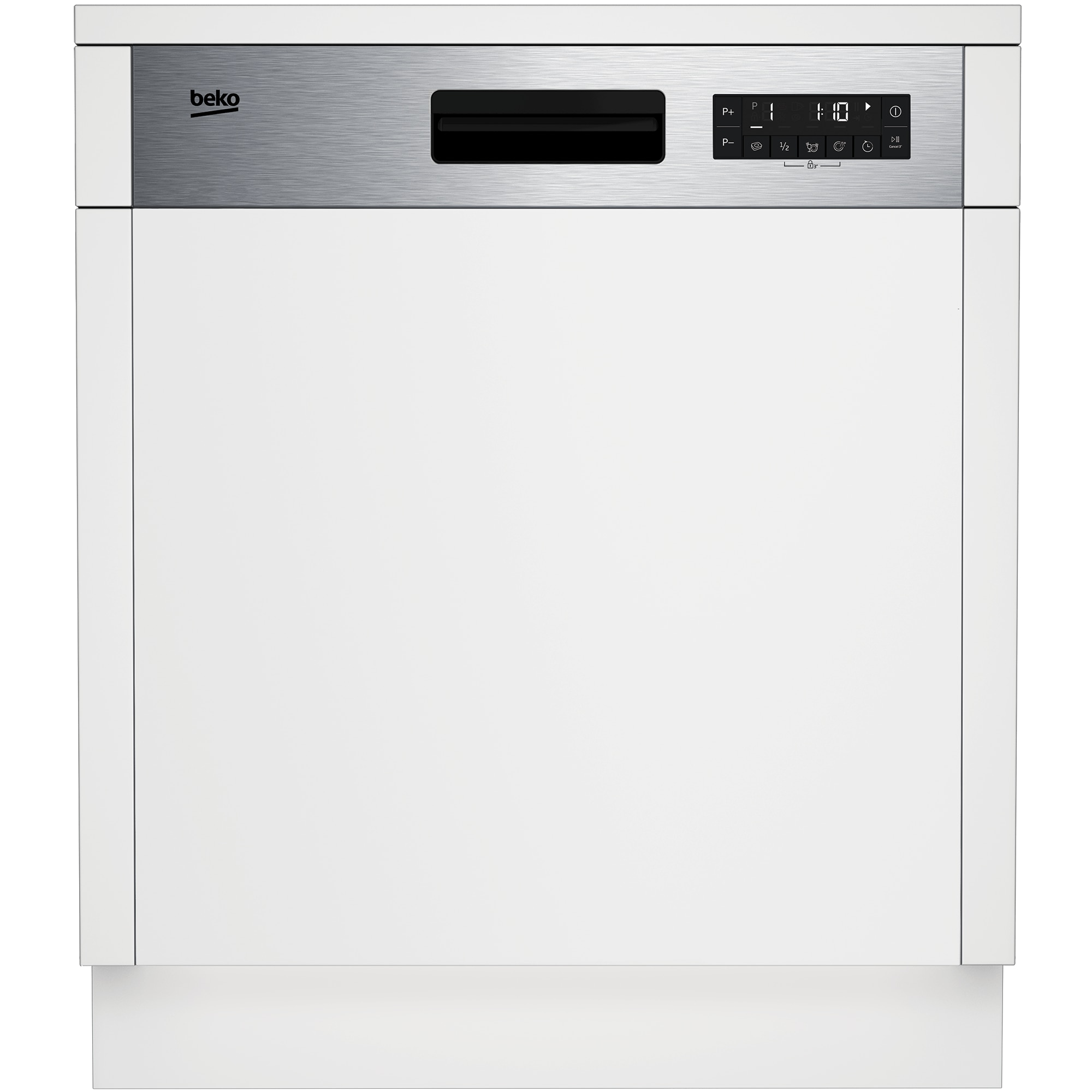 Masina de spalat vase semiincorporabila BDSN25530X Beko, 60 cm