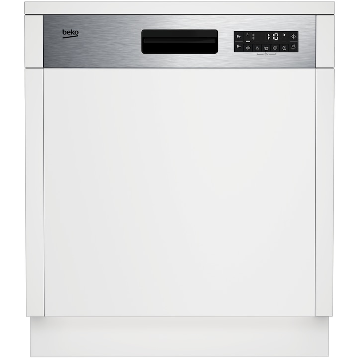 Masina de spalat vase semiincorporabila BDSN25530X Beko, 60 cm