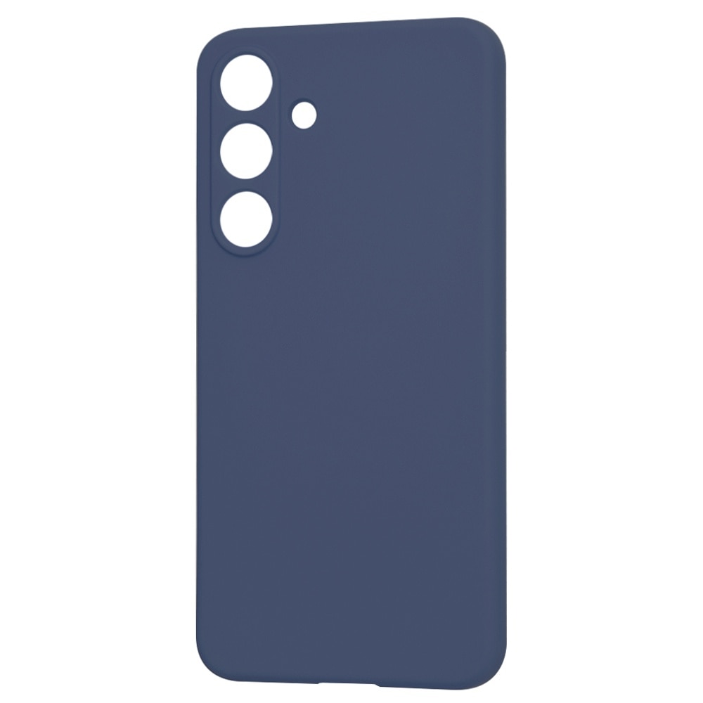 Husa pentru Samsung Galaxy S25 Daden® Silicon SoftFlex, Ultra Slim, Protectie sporita, Interior de microfibra, Albastru inchis