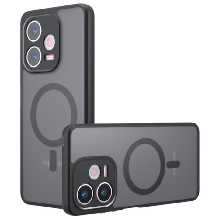 Husa Upzz® Pure Pentru Oppo A5 Pro 4G / A5 Pro 5G, Functie Magsafe, Design Premium, Super Rezistenta, Negru
