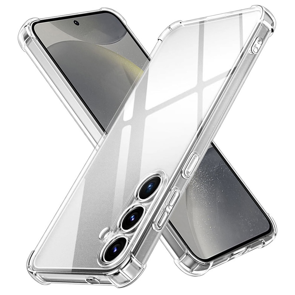 Husa de silicon pentru Samsung Galaxy S25 Plus, Slim Anti-Soc, TPU, Potrivire perfecta, Flexibil, Durabil, Colturi rezistente la impact, Transparenta completa