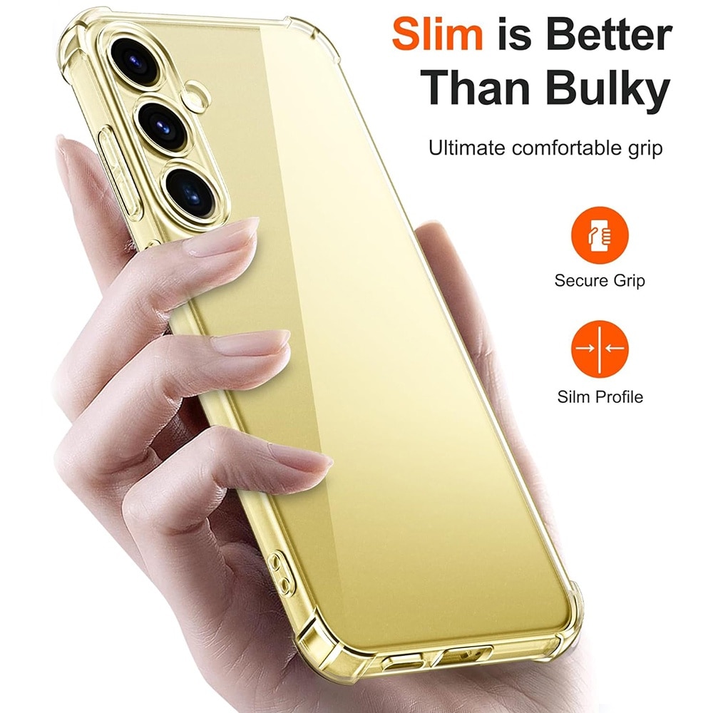 Husa de silicon pentru Samsung Galaxy S25 Plus, Slim Anti-Soc, TPU, Potrivire perfecta, Flexibil, Durabil, Colturi rezistente la impact, Transparenta completa