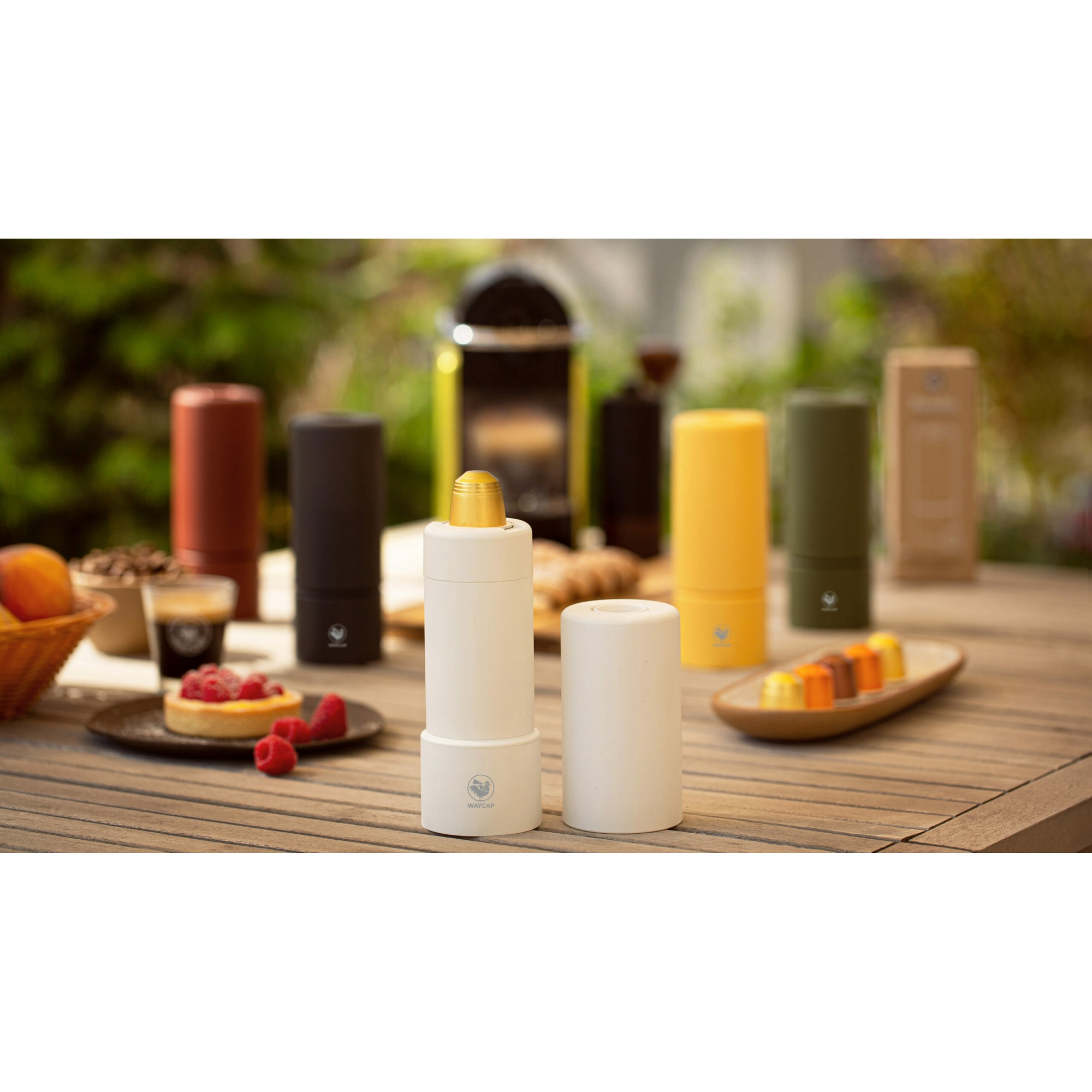 Reciclator de capsule, WayCap, compatibil cu Nespresso, Recicloo, alb