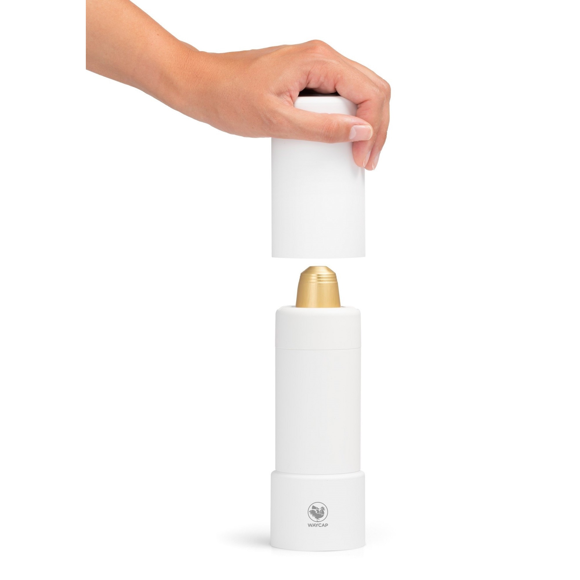 Reciclator de capsule, WayCap, compatibil cu Nespresso, Recicloo, alb