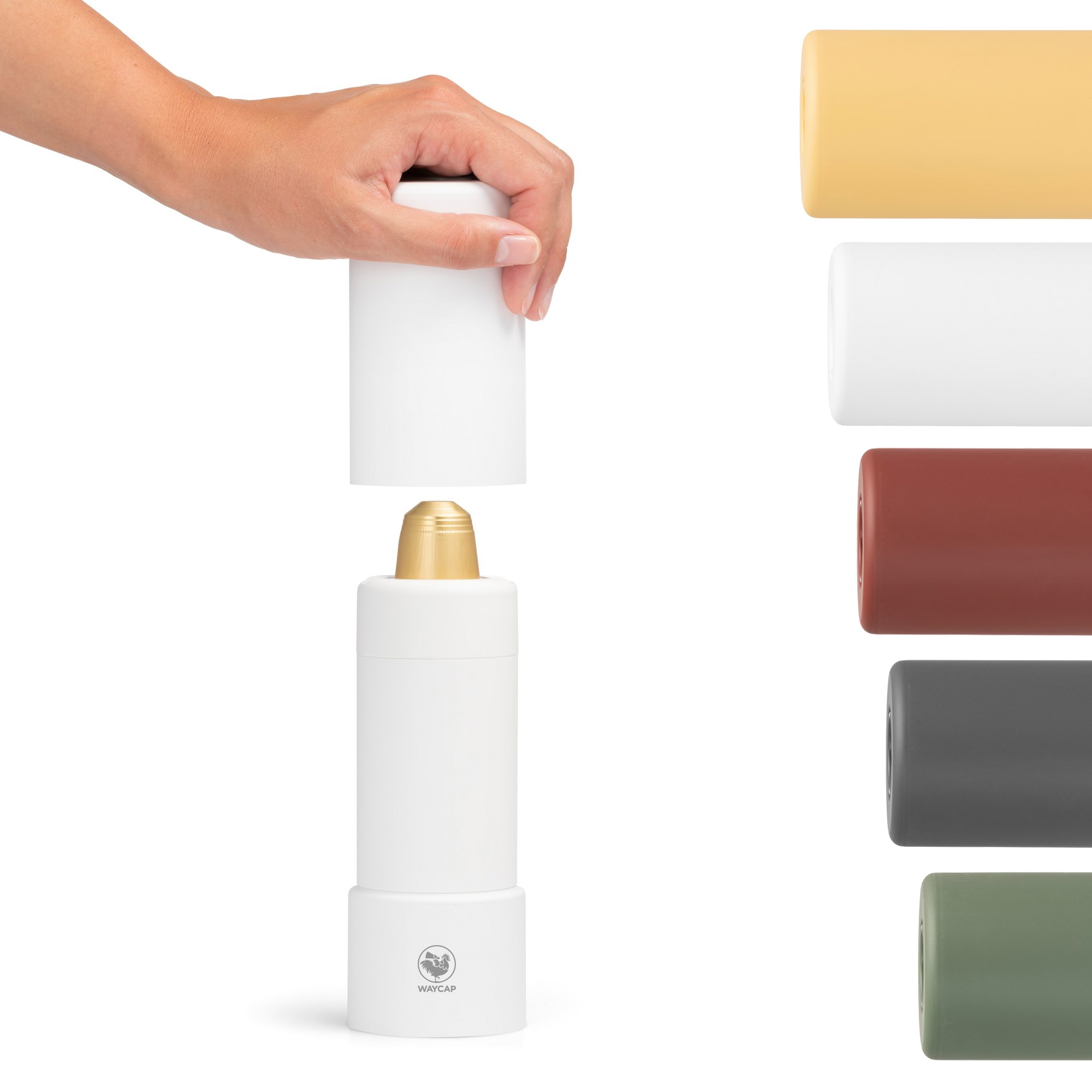 Reciclator de capsule, WayCap, compatibil cu Nespresso, Recicloo, alb
