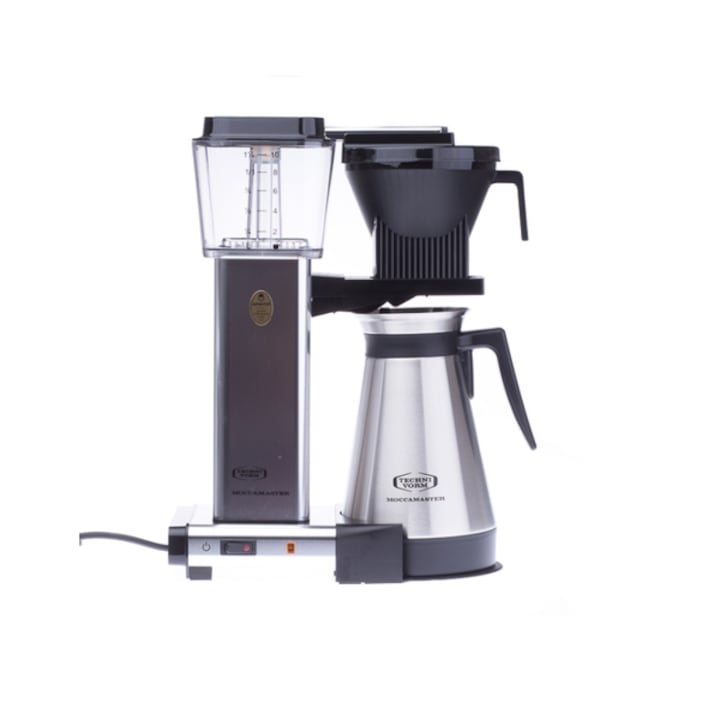 Cafetiera Moccamaster KBGT 741, 1520 W, 1.25 l, 10 cesti, Gri/Argintiu