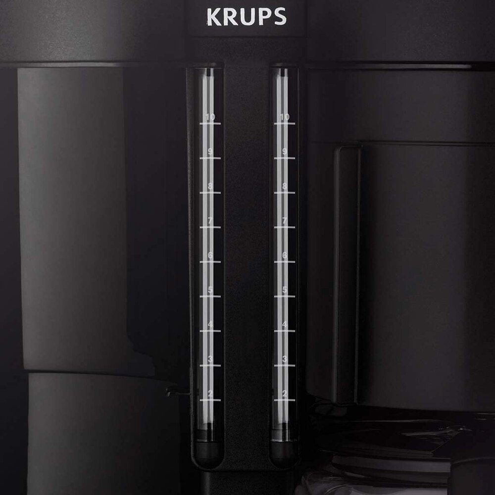 Cafetiera Krups Duothek Plus KM 8508, 1100W, 1L, 10 cesti, Oprire automata, Mentinere la cald, Anti-picurare Negru