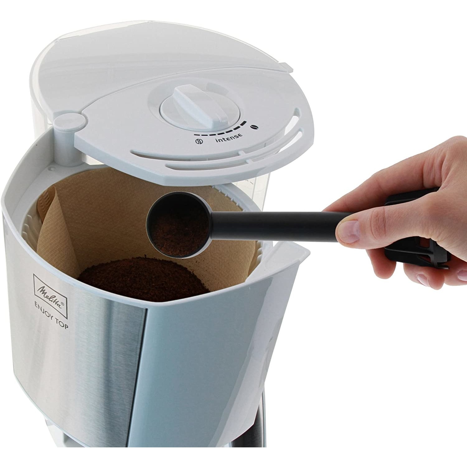 Cafetiera Melitta 1017-07, 1000 W, 1.25 l, Alb