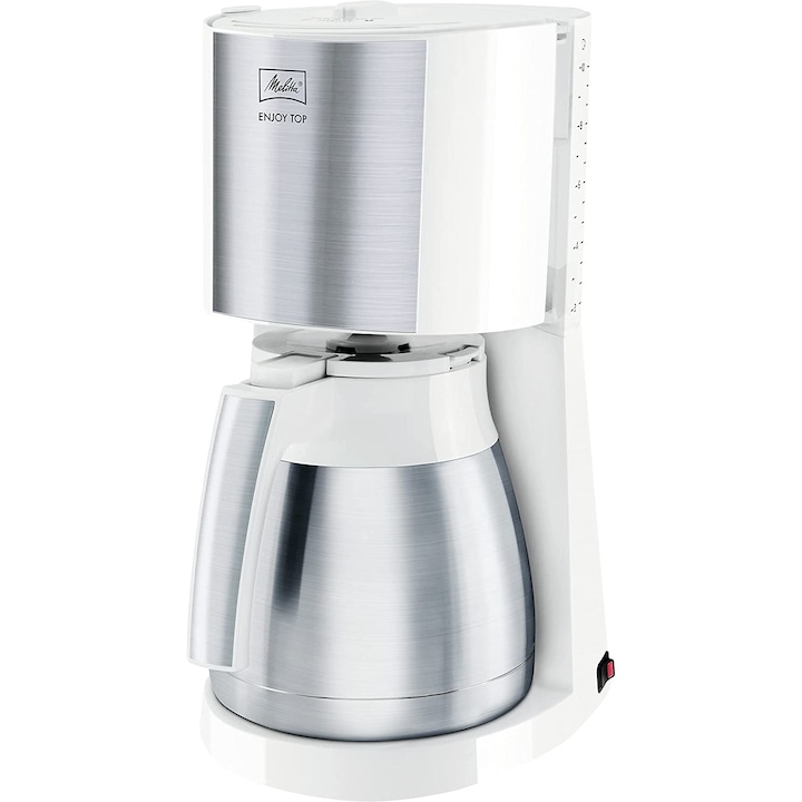 Cafetiera Melitta 1017-07, 1000 W, 1.25 l, Alb