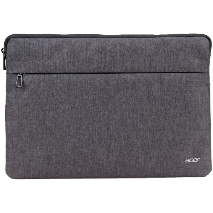 Husa laptop Acer dual-tone 15.6", buzunar frontal, Gri Inchis