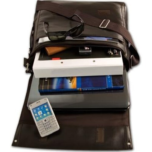 Geanta de umar Daniel Ray, Geanta laptop, notebook, geanta birou MILANO maro,15,4 inchi