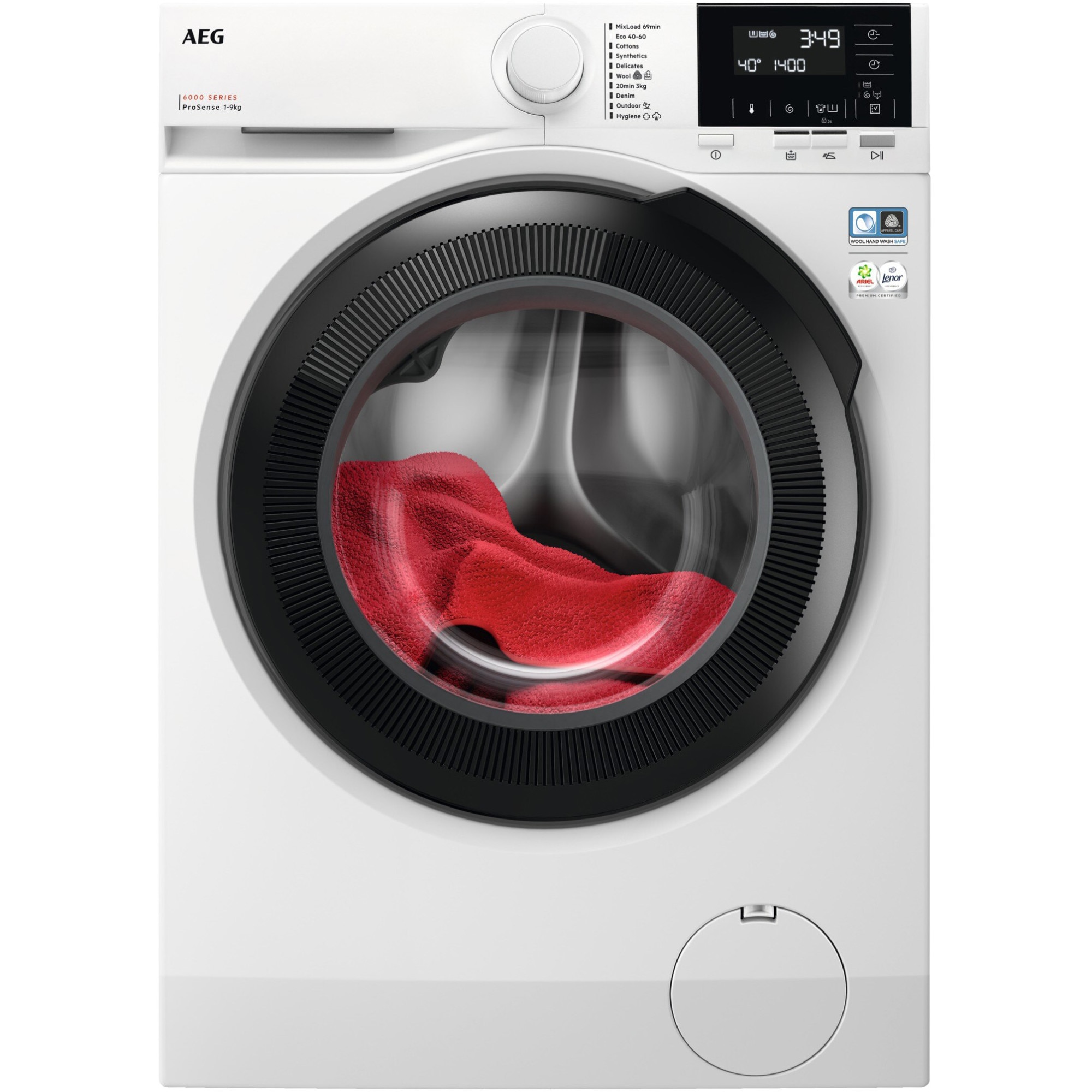 Masina de spalat AEG LFR61844BE, 8 kg, 1400 rpm, Clasa A, Functii inteligente, Alb