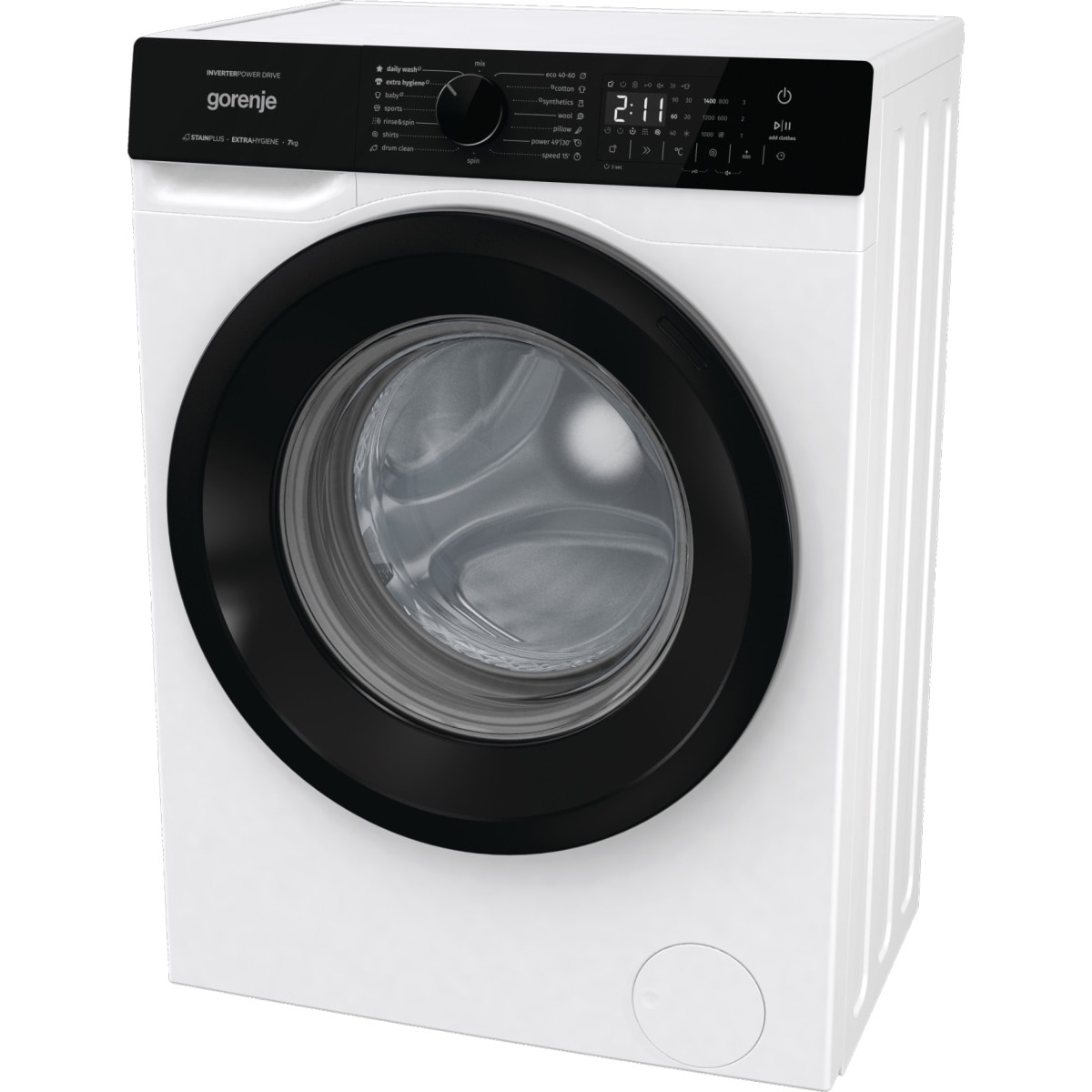 Gorenje WNHA74SASEU Masina de spalat cu incarcare frontala, 7 kg, 1400 rpm, PowerDrive, clasa energetica A, alb