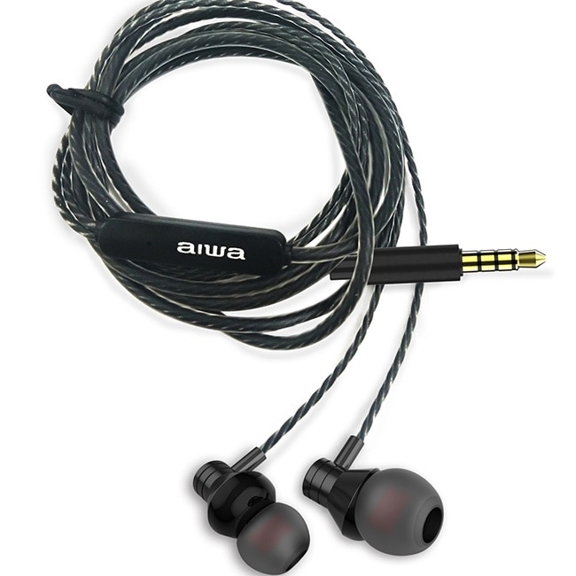 Casti Intra-auriculare Aiwa, ESTM-50BK, Jack 3.5mm, Stereo, Negru