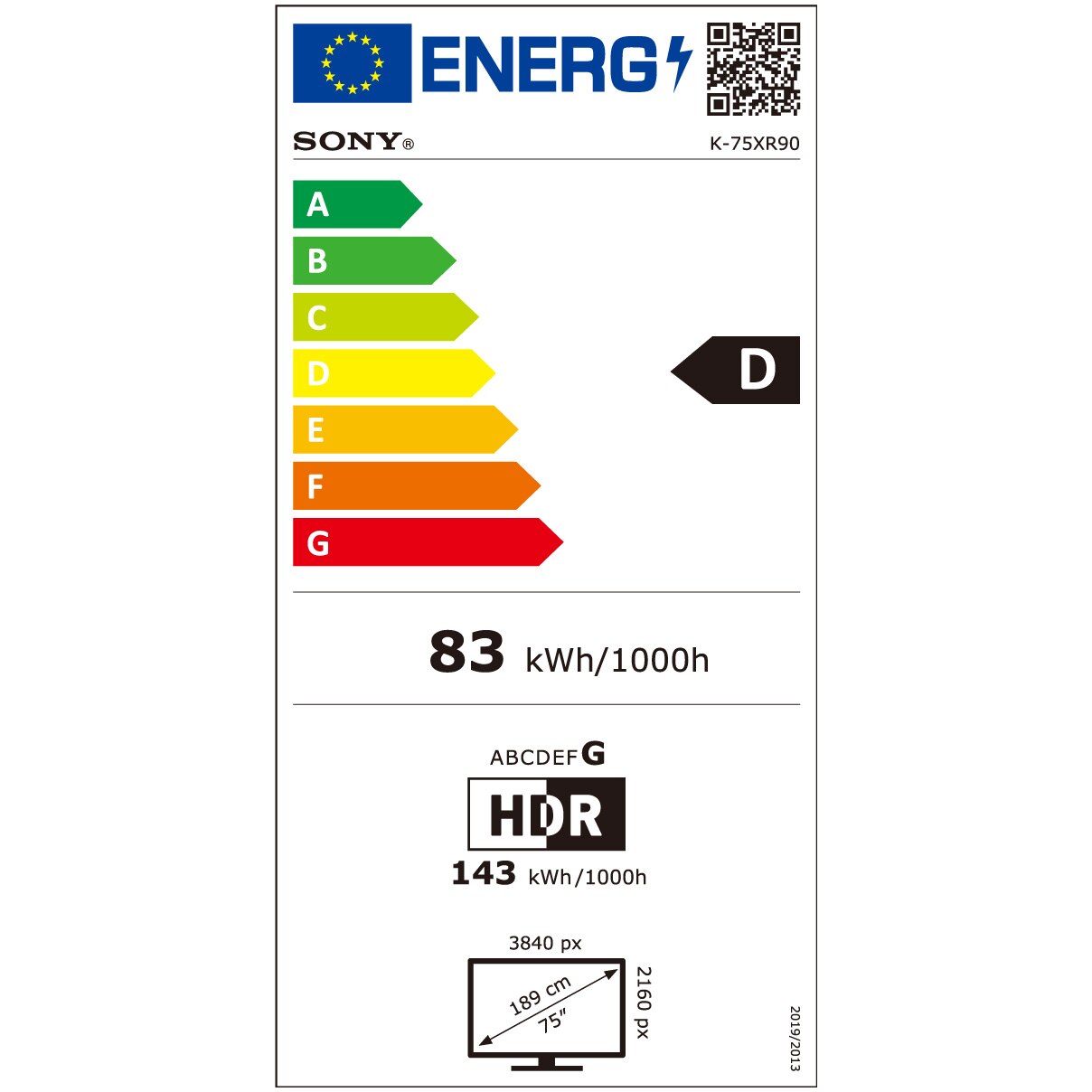 Televizor Sony BRAVIA 9 QLED XR l Mini LED 75XR90, 189 cm, Smart Google TV, 4K Ultra HD, 100 Hz, Clasa D
