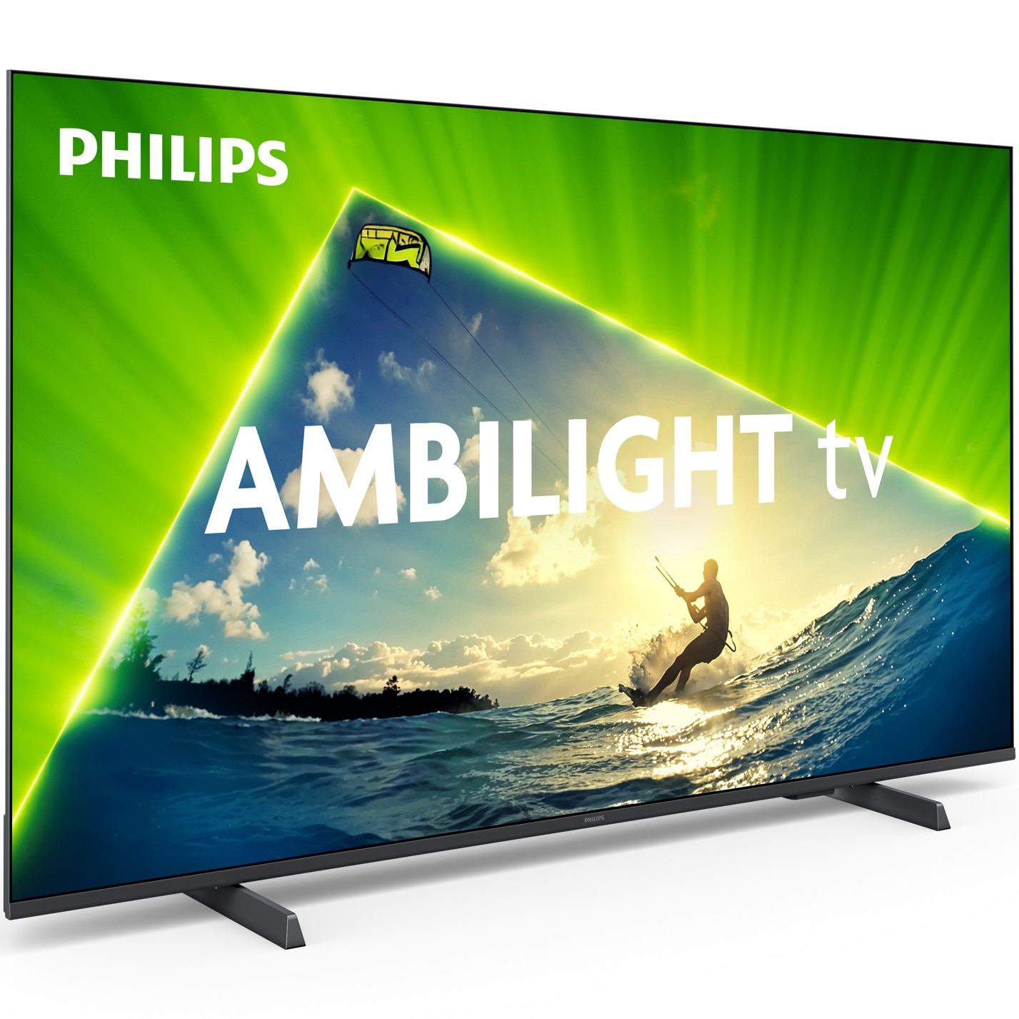 Televizor Philips AMBILIGHT tv QLED 65PUS8209, 164 cm, Smart TV, 4K Ultra HD, Clasa E (Model 2024)