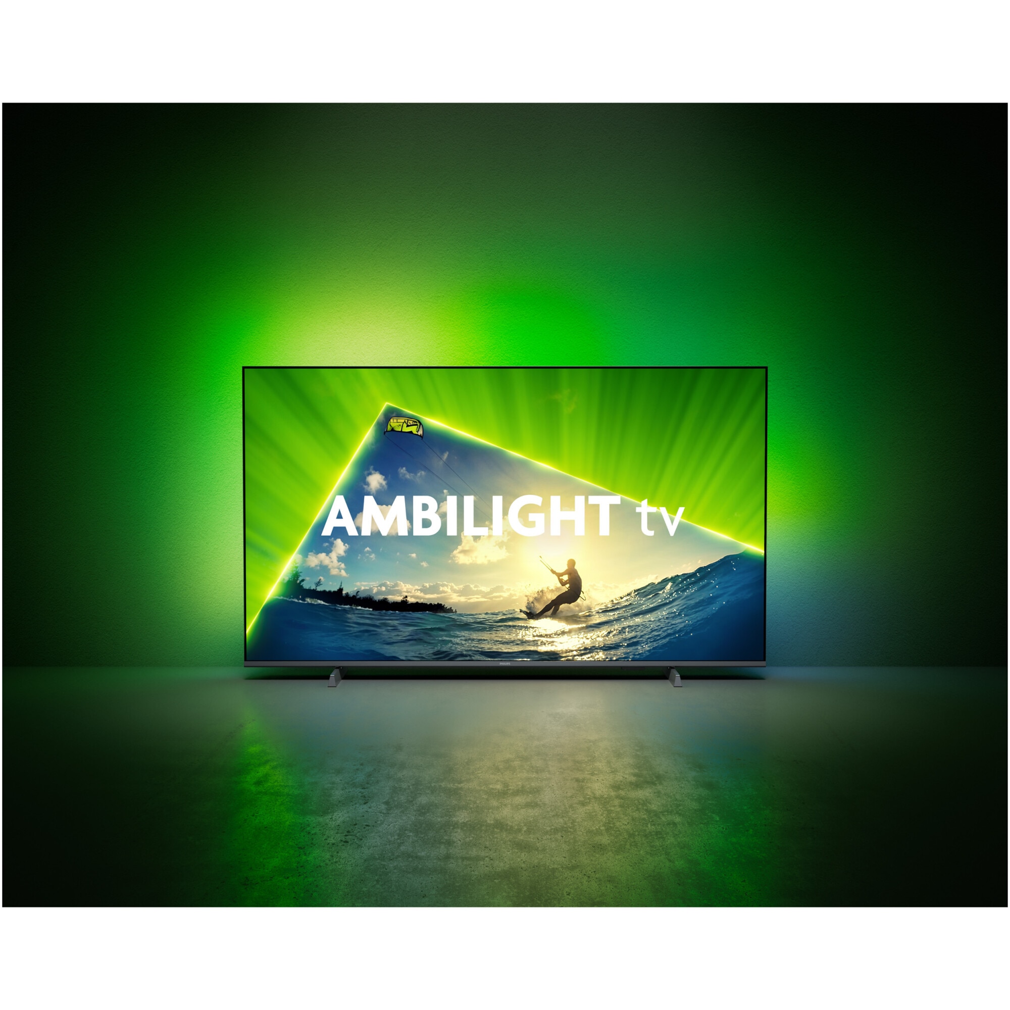Televizor Philips AMBILIGHT tv QLED 65PUS8209, 164 cm, Smart TV, 4K Ultra HD, Clasa E (Model 2024)