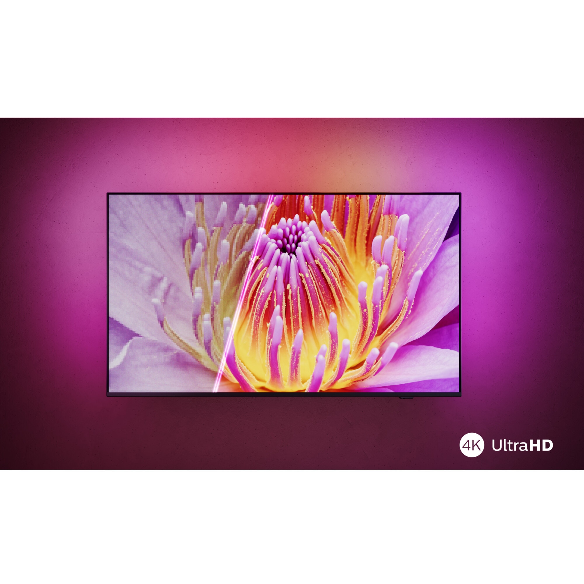 Televizor Philips AMBILIGHT tv QLED 65PUS8209, 164 cm, Smart TV, 4K Ultra HD, Clasa E (Model 2024)