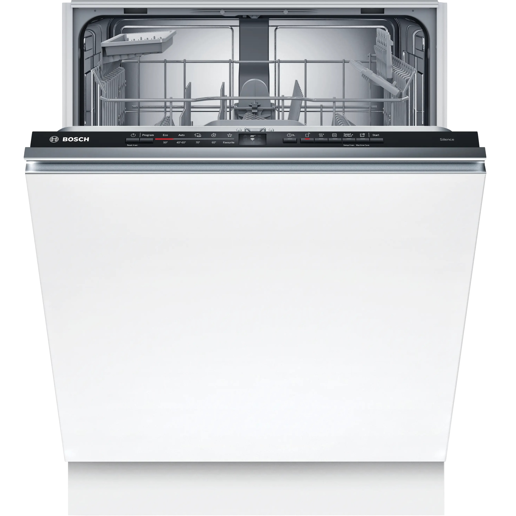 Masina de spalat vase complet incorporabila Bosch Serie 2, SMV2HTX06E, 60cm, 13 seturi, 5 programe, Alb