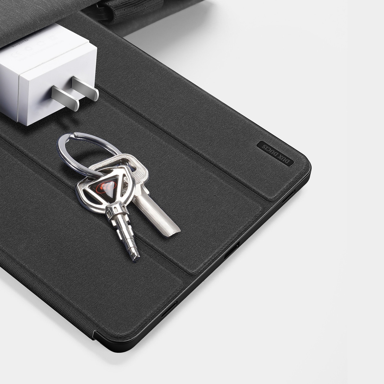 Husă tabletă compatibilă cu Samsung Galaxy Tab S10 FE 10,9 inch (SM-X520, SM-X526) - DUX DUCIS DOMO negru smart case cu suport pentru stylus