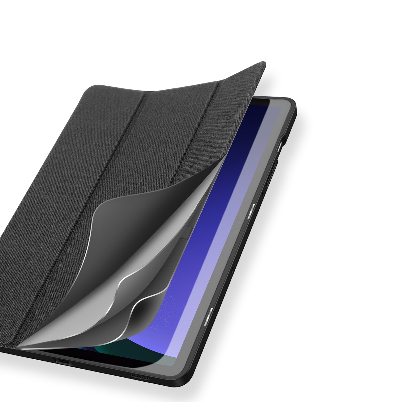 Husă tabletă compatibilă cu Samsung Galaxy Tab S10 FE 10,9 inch (SM-X520, SM-X526) - DUX DUCIS DOMO negru smart case cu suport pentru stylus