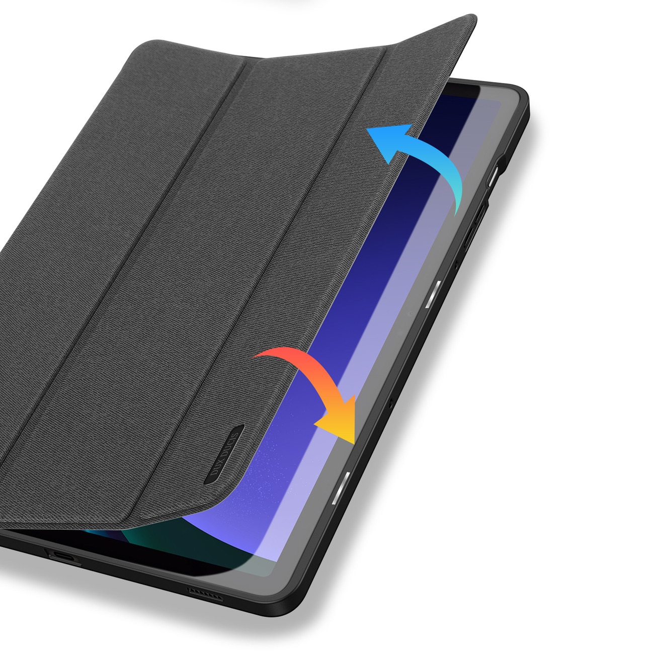 Husă tabletă compatibilă cu Samsung Galaxy Tab S10 FE 10,9 inch (SM-X520, SM-X526) - DUX DUCIS DOMO negru smart case cu suport pentru stylus