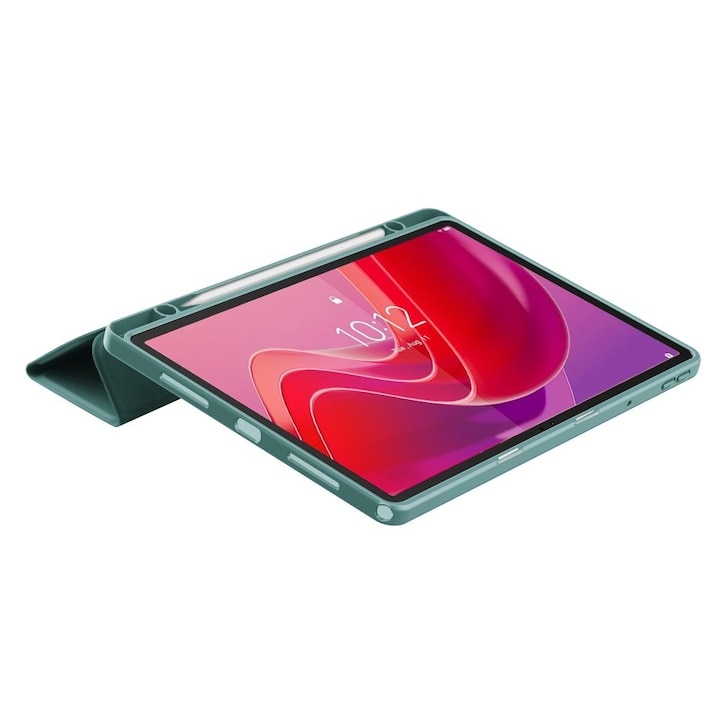 Husa DroolingDog Tech-Protect Smartcase Pen, verde, 11 inch, protecție 360, funcție stand