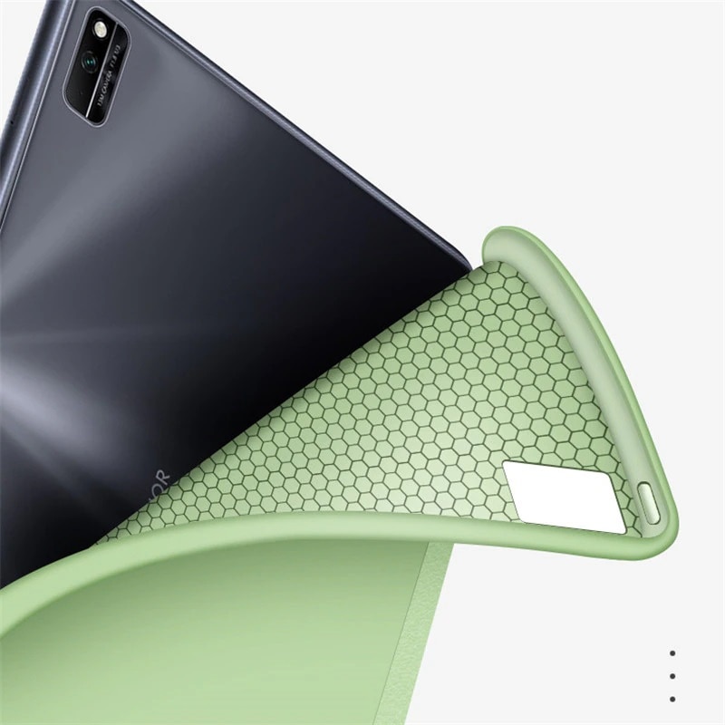 Husa Ultra Slim pentru Lenovo Idea Tab Plus / Tab K12, 12.1" (2025), Silicon TPU, Smart Cover - Verde menta