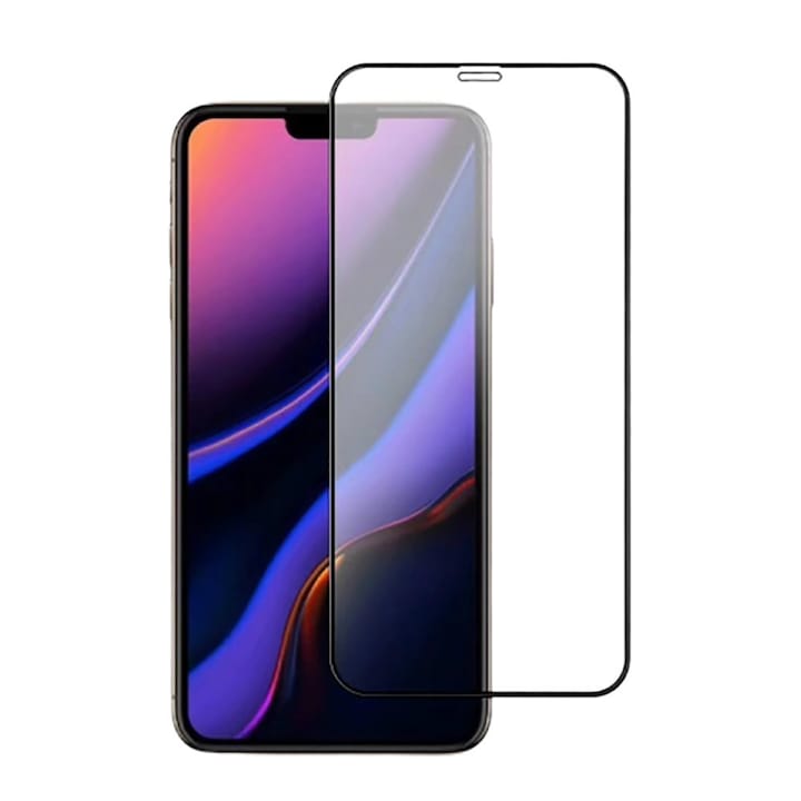 Folie din sticla securizata full cover, cu adeziv pe toata suprafata, pentru Iphone 11