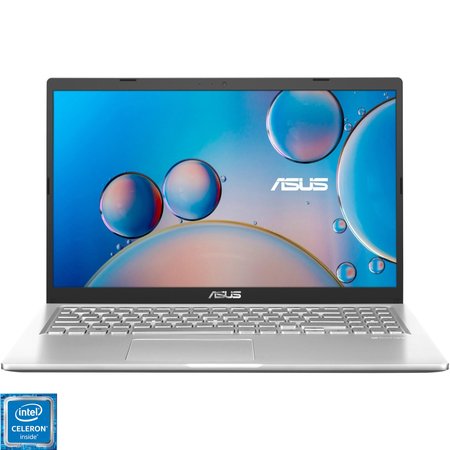 Laptop ASUS X515KA cu procesor Intel® Celeron® N4500 pana la 2.8GHz, 15.6'', Full HD, 8GB DDR4, 512GB SSD, Intel® UHD Graphics, No OS, Transparent Silver